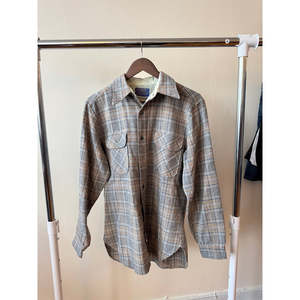 Vintage Pendleton Wool Plaid Shirt Jacket / Flannel